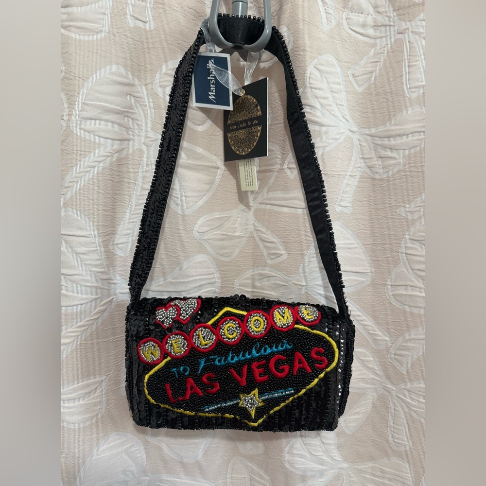 Black Beaded Las Vegas Bag